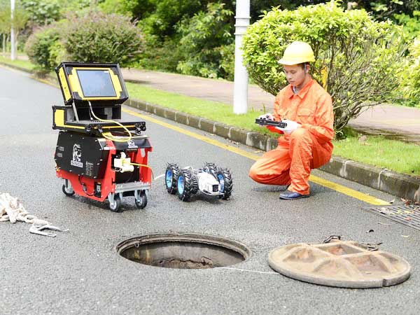 周矶管理区管道机器人检测